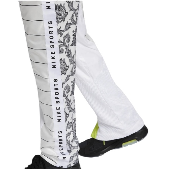 NIKE Women’s White Track Pants with Neon Accents - Picture 3 of 15